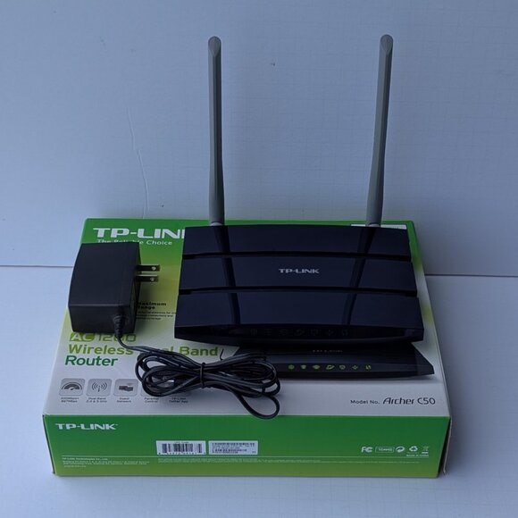 TP-Link Archer C50 AC1200 Wireless Dual Band Router 802.11 ac/n/g/b/a - Picture 1 of 16